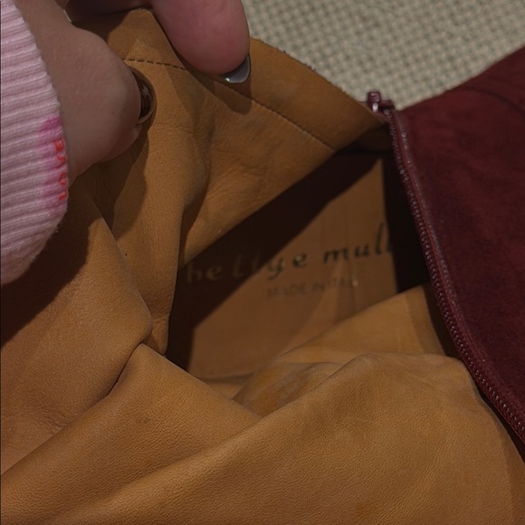 Bettye Muller Suede Cranberry Knee-High Women's Boots Size 38 1/2 - Picture 9 of 9